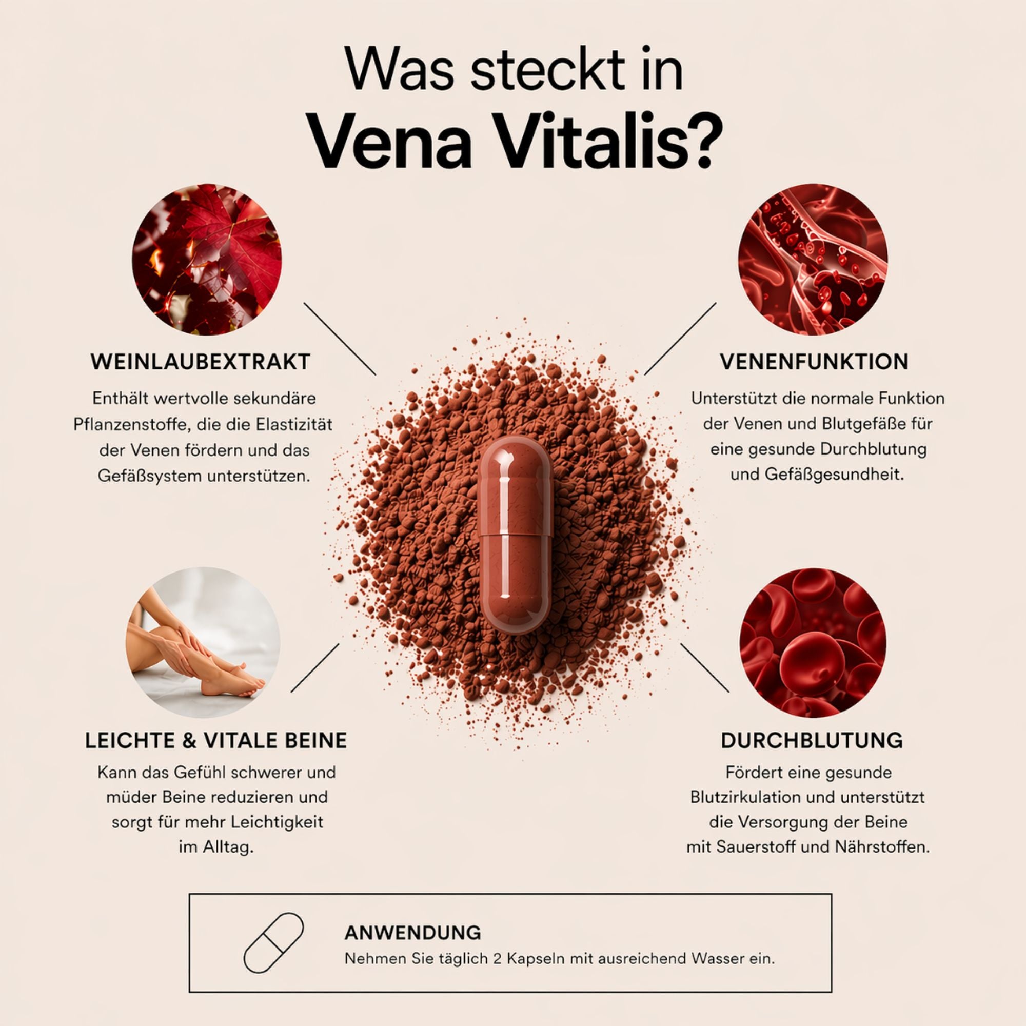 Vena Vitalis - Venensupplement | MedandSkin